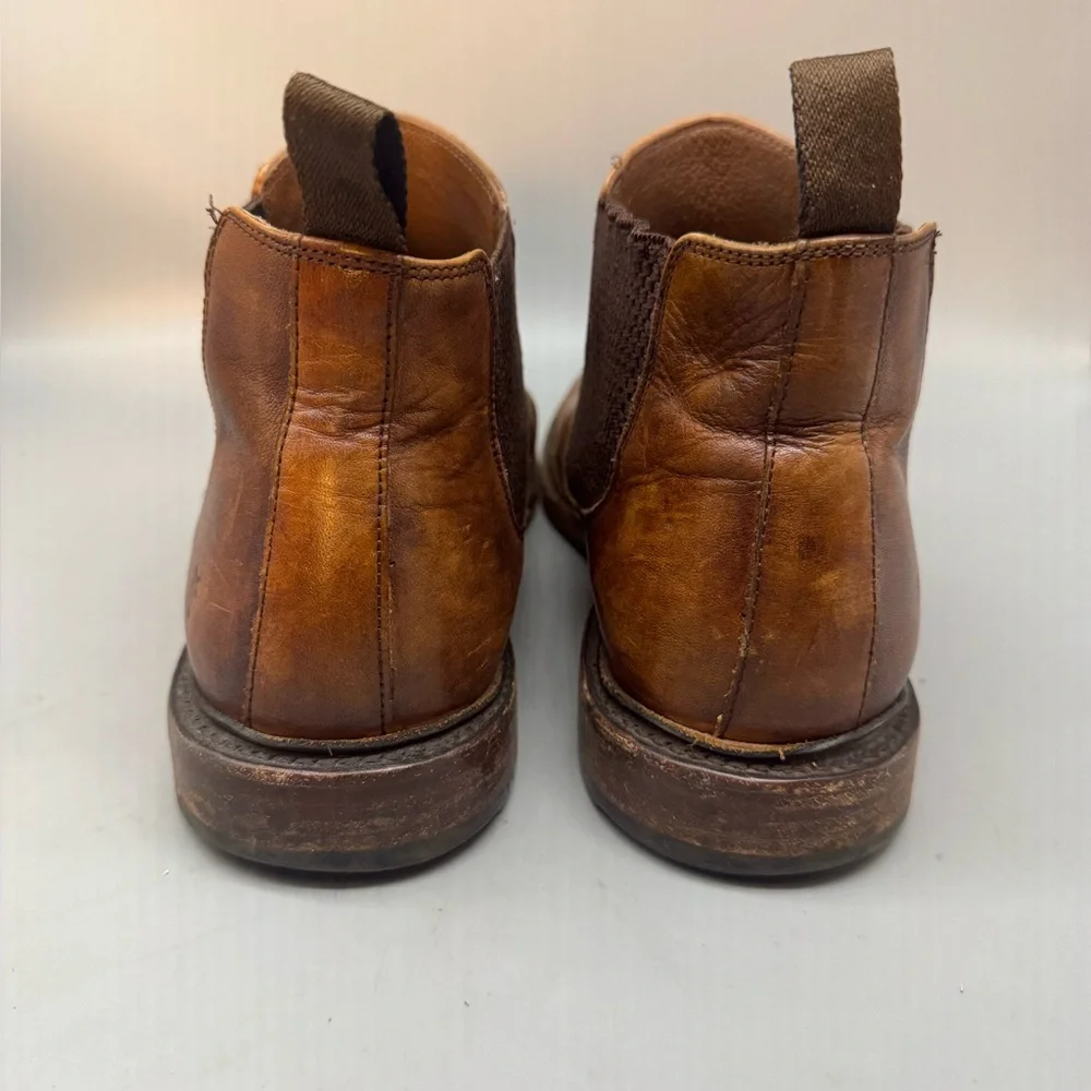 Frye Men's Tyler Chelsea Boots Men’s Size 11.5 D Brown Western Cowboy Pull On